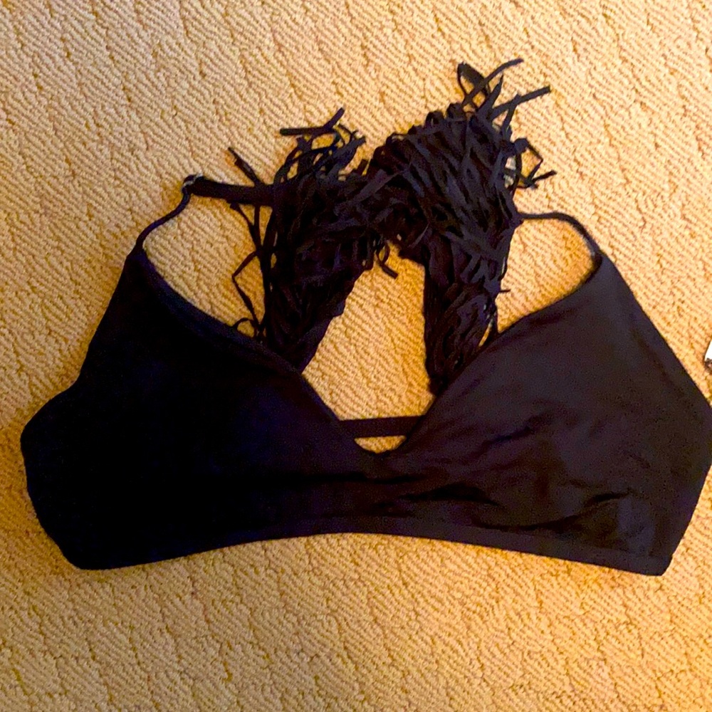 Lspace fringe bikini top